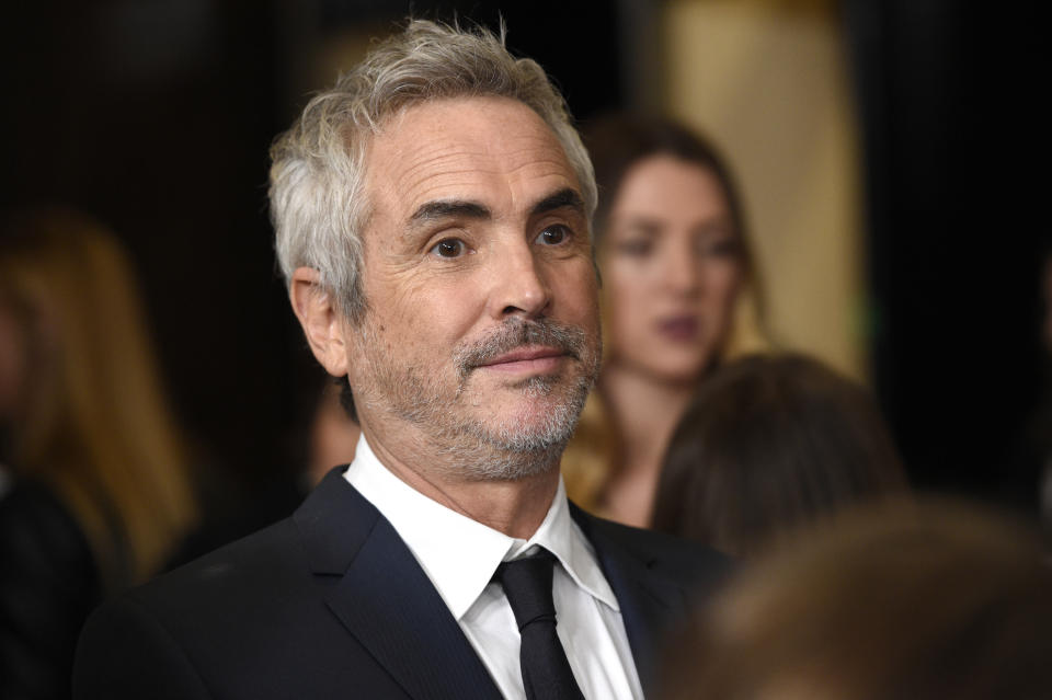 Alfonso Cuaron arrives at the Producers Guild Awards on Saturday, Jan. 19, 2019, at the Beverly Hilton Hotel in Beverly Hills, Calif. (Photo by Chris Pizzello/Invision/AP)