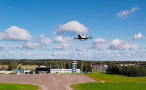 Picture: The EHang 216 passenger-grade AAV conducting trial flights in Estonia