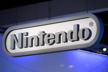Nintendo signage is displayed at the company's booth at the 2014 Electronic Entertainment Expo, known as E3, in Los Angeles, California June 11, 2014. REUTERS/Kevork Djansezian