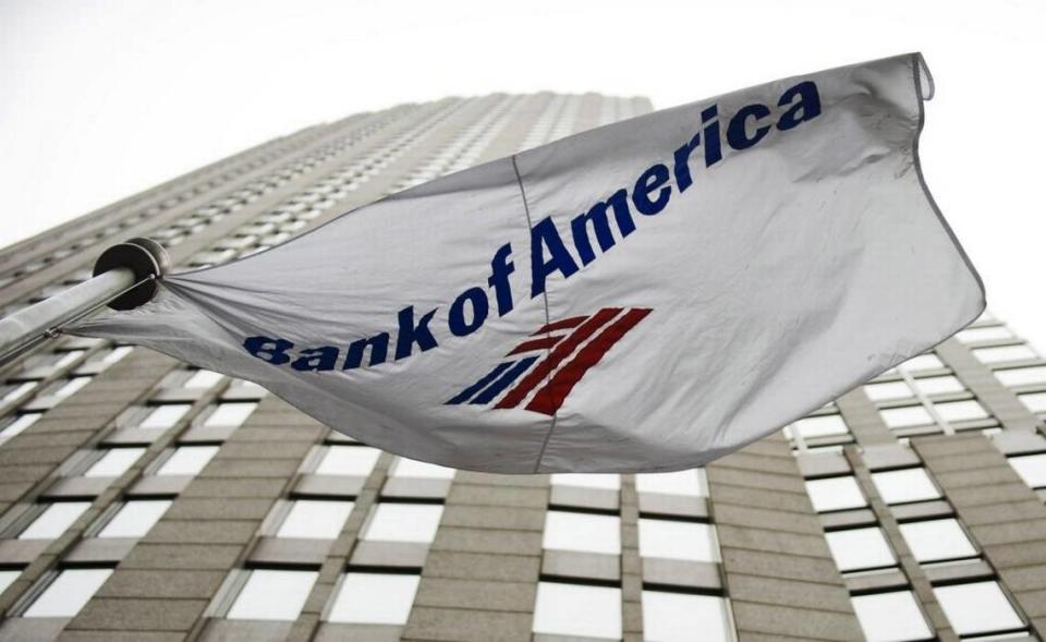 Bank of America’s headquarters tower in Charlotte, NC. Davis Turner/Getty Images