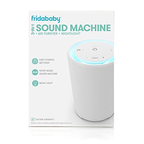 9) Fridababy 3-in-1 Sound Machine, Air Purifier + Nightlight with 3 Fan Speeds and Easy-Change Filter