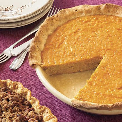 Orange-Sweet Potato Pie With Rosemary-Cornmeal Crust