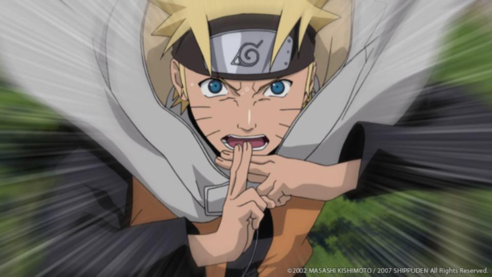 Naruto Shippuden - Naruto making a hand symbol, a Naruto live-action movie is on the way