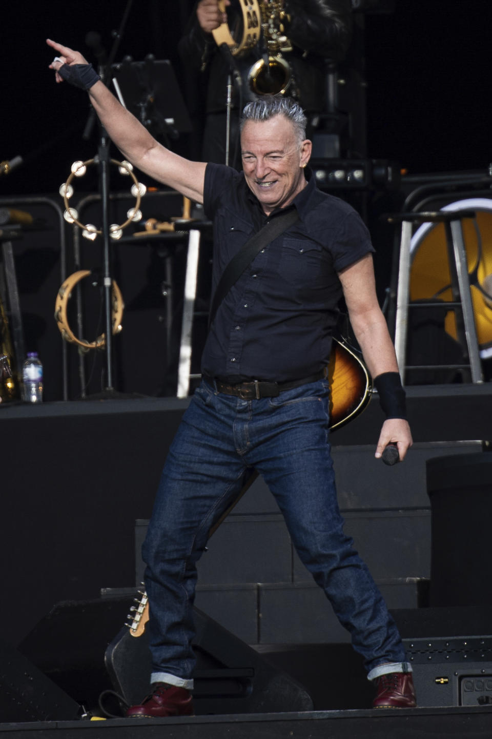 Bruce Springsteen and the E Street Band perform live at British Summer Time Hyde Park in London, Thursday, July 6, 2023. (Photo by Vianney Le Caer/Invision/AP)