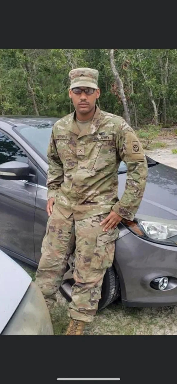 Justin Whitfield was an Army veteran and the youngest of eight siblings. His body was found on Jan. 8 near a road in the Fosters community in rural Tuscaloosa County.