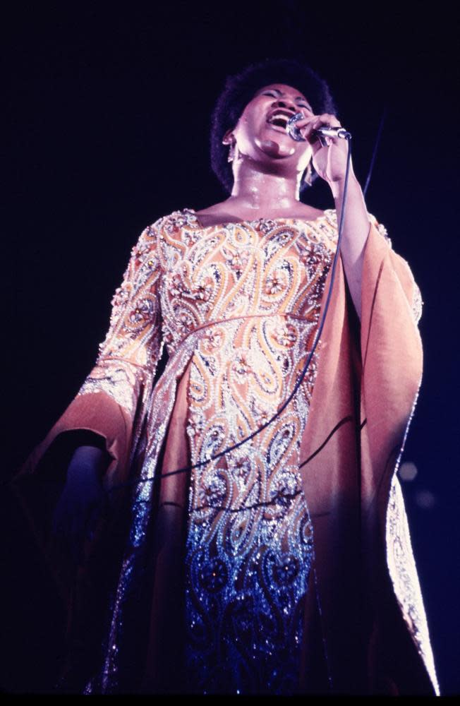 One of the ‘artists who occupy a place beyond genre’: Aretha Franklin performing in New York in 1971