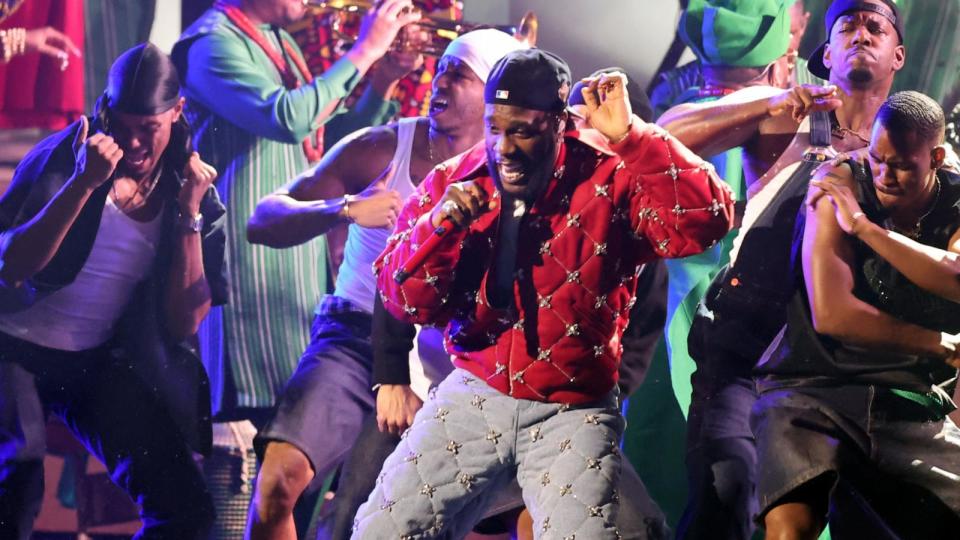 PHOTO: Burna Boy performs onstage during the 66th GRAMMY Awards at Crypto.com Arena in Los Angeles, Feb. 04, 2024. (Amy Sussman/Getty Images)