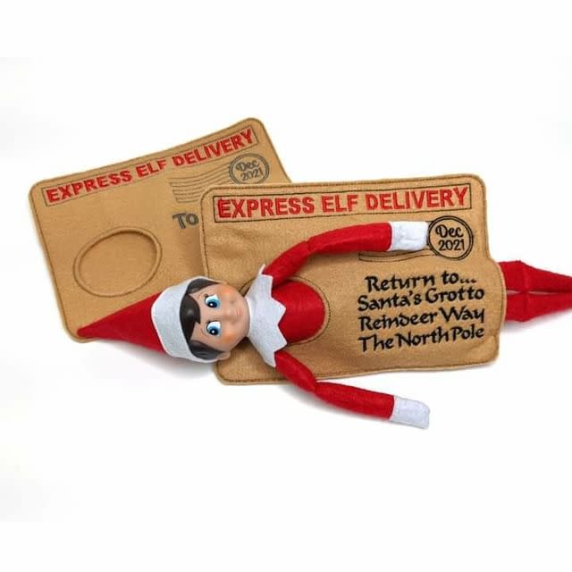 1) Elf on the Shelf as a special delivery