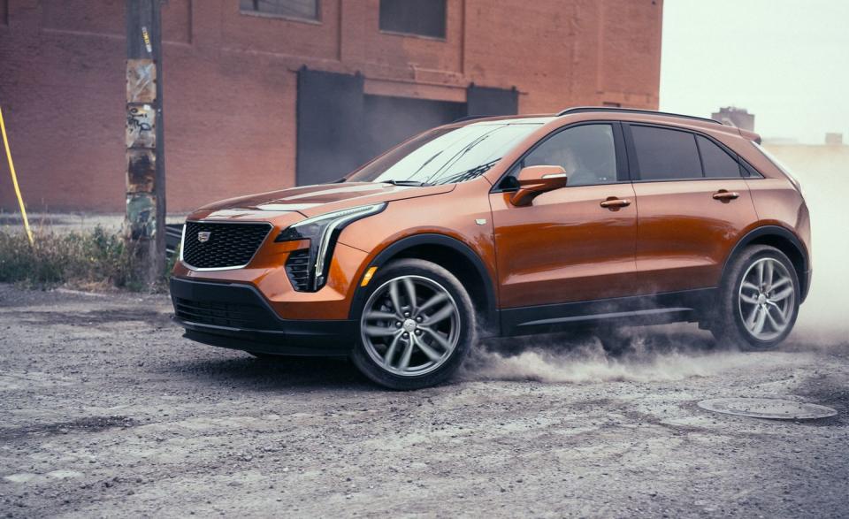 <p>Cadillac's newest entry-level model, the <a href="https://www.caranddriver.com/cadillac/xt4" rel="nofollow noopener" target="_blank" data-ylk="slk:XT4;elm:context_link;itc:0;sec:content-canvas" class="link ">XT4</a> crossover, is a far cry from the first entry-level Caddy, the sad-sack, Chevy Cavalier–based Cimarron from the 1980s. The XT4 ticks all the major boxes for a small SUV with premium intentions, and its mechanical package is par for the class. There is a standard turbocharged 2.0-liter inline-four powering the front wheels; all-wheel drive is optional. The base XT4's low price is enticing, but the truth is that it's not so well equipped and getting nicer luxury features requires spending about $40,000.</p><ul><li>Engine: 237-hp turbocharged 2.0-liter inline-four </li><li>Cargo space: 23 cubic feet </li></ul><p><a class="link " href="https://www.caranddriver.com/cadillac/xt4/specs" rel="nofollow noopener" target="_blank" data-ylk="slk:MORE XT4 SPECS;elm:context_link;itc:0;sec:content-canvas">MORE XT4 SPECS</a></p>