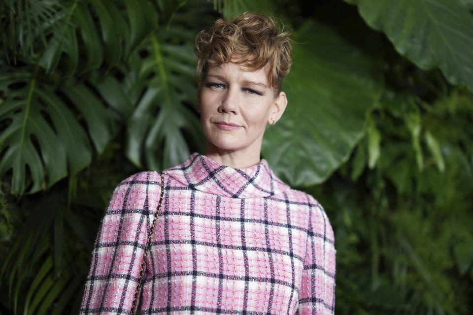 Sandra Huller arrives at Chanel's 15th Annual Pre-Oscar Awards Dinner on Saturday, March 9, 2024, at the Beverly Hills Hotel in Los Angeles. (Photo by Jordan Strauss/Invision/AP)