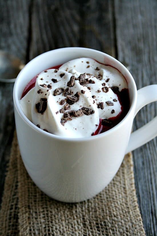 Yes, red velvet hot cocoa is a thing, probably pretty sickly but also, SO worth it.