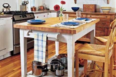 Butcher-block island