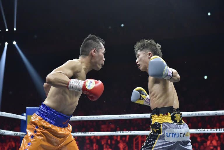 Naoya Inoue, en una de sus batallas con el filipino Nonito Donaire