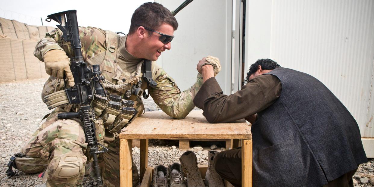 US Army troops soldiers patrols war in Afghanistan