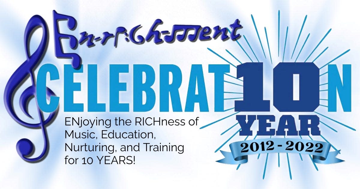EN-RICH-MENT Fine Arts Academy in Canton will hold its award gala on Friday while marking the organization's 10th anniversary. Tickets are $75 for the fundraising dinner at DoubleTree by Hilton hotel in downtown Canton.