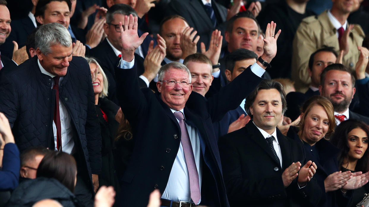 Sir Alex Ferguson returned to Old Trafford on Saturday