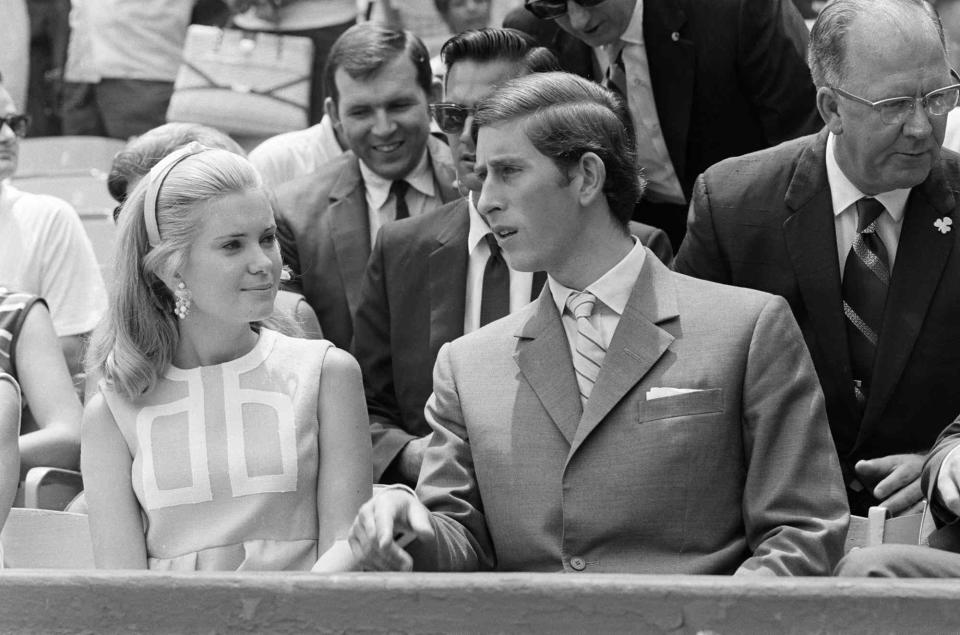 <p>David Cairns/Daily Express/Hulton Archive/Getty</p> Tricia Nixon and then-Prince Charles