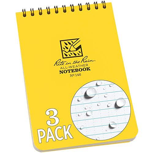 26) Weatherproof Top Spiral Notepad