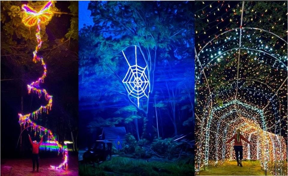 Sandy Hill Farm in Eliot is offering "Can’t Stop This Feeling," a family friendly stroll through forest filled with creative lighting displays.