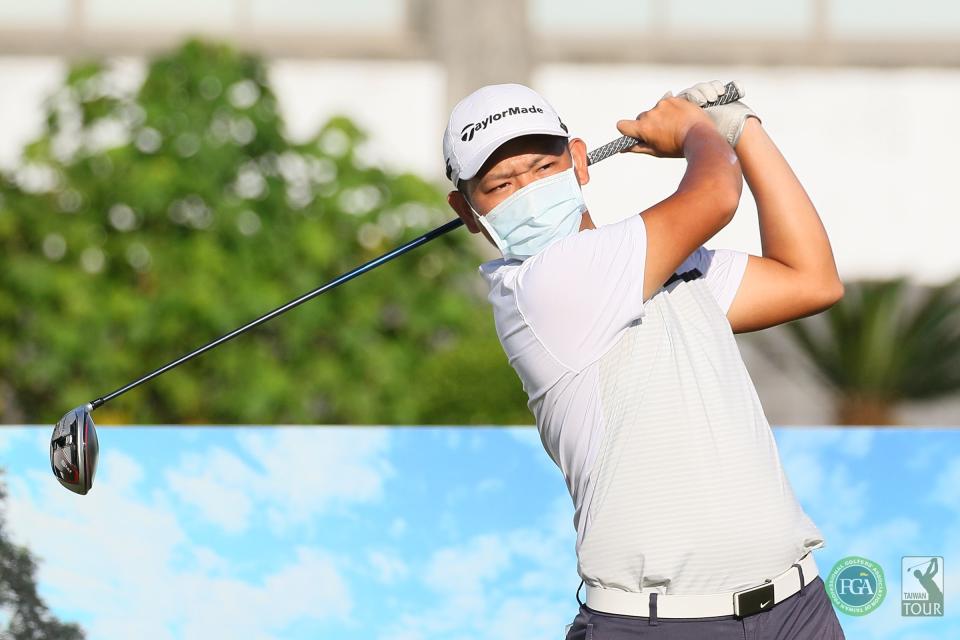 林張恆首回合69桿(-3)，暫並列第二(葉勇宏攝)