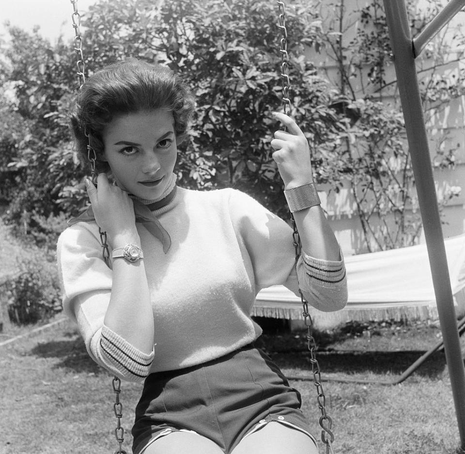 <p>Wood was only 16 when she starred alongside James Dean in 1955's <em>Rebel Without a Cause</em>.</p>