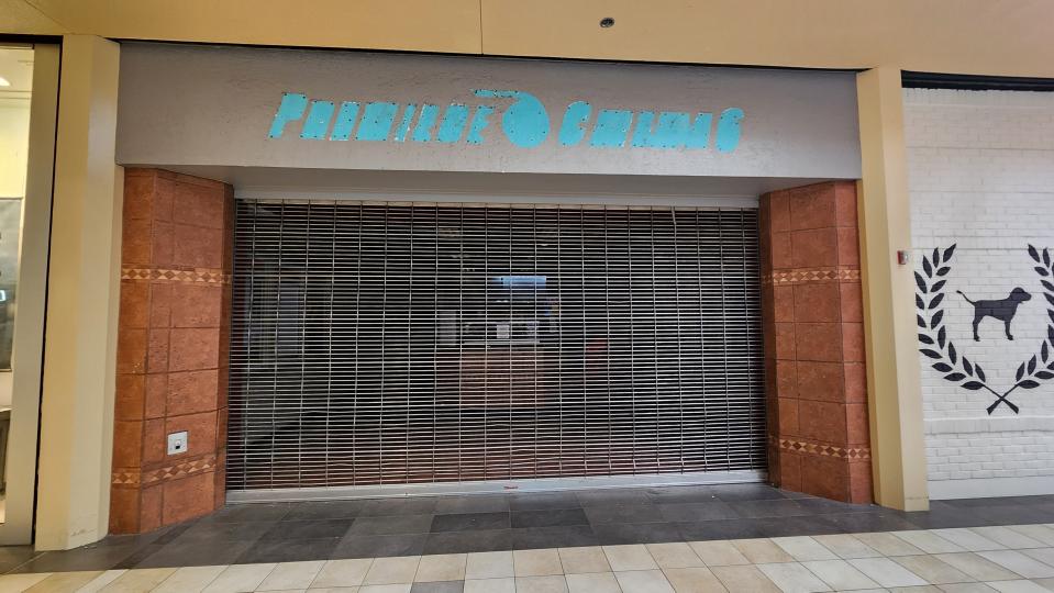The site of the former Premiere Cinema 6, seen Wednesday, is set to reopen as the Scene One Westgate Mall Cinemas in late January three years after shutting down in the Amarillo mall.