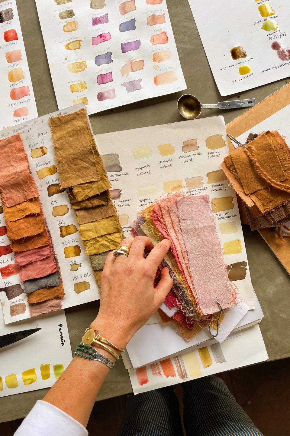 The studio offers a natural dye workshop.
