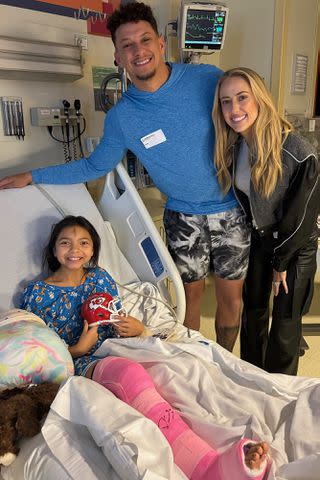 <p>Anna Bazan-Munguia</p> Patrick and Brittany Mahomes visit Children's Mercy Hospital in Kansas City