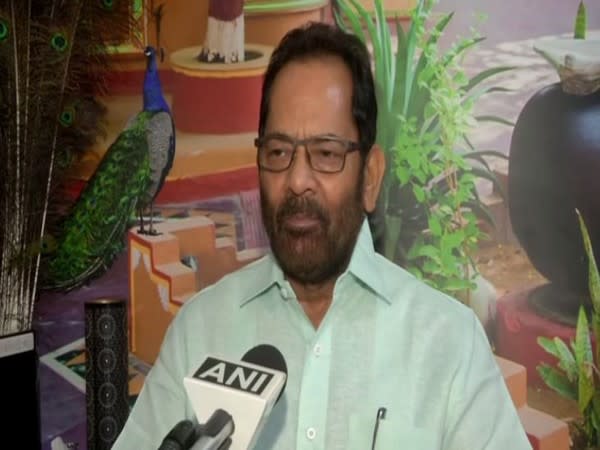 Union Minister Mukhtar Abbas Naqvi. (Photo/ANI)