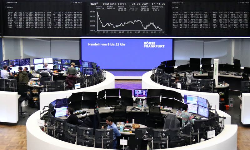 German share price index DAX graph is pictured at the stock exchange in Frankfurt