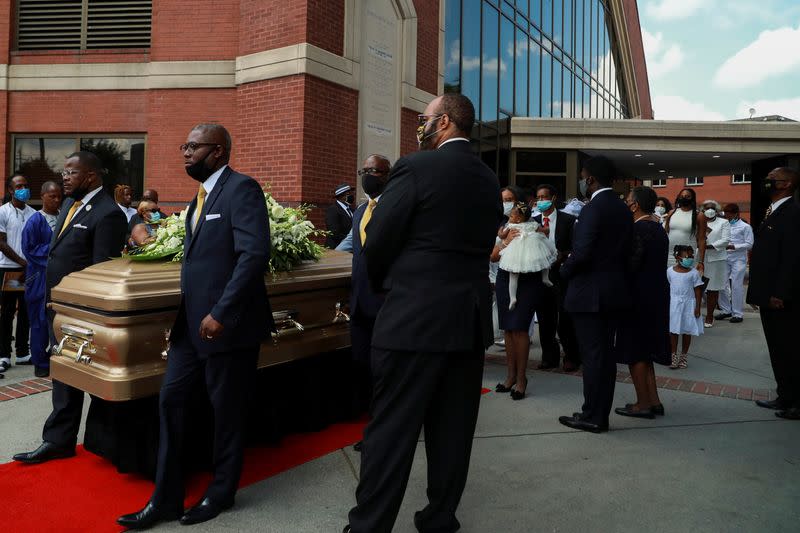 Funeral for Rayshard Brooks, the Black man shot dead by an Atlanta police officer, at Ebenezer Baptist Church in Atlanta