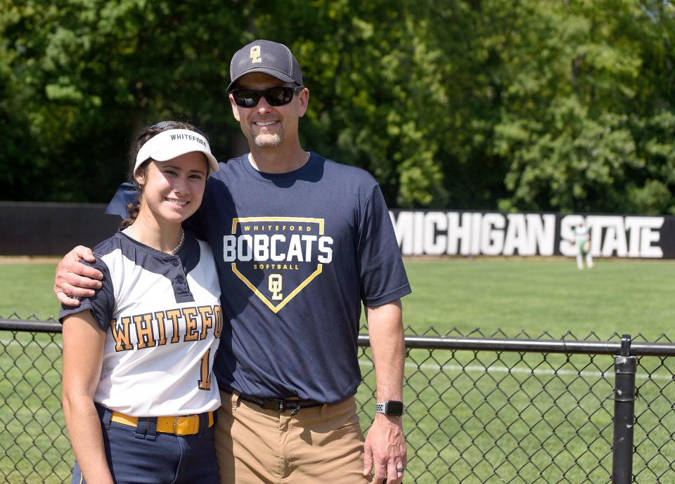 Aly and Matt VanBrandt of Whiteford are the Monroe County Region Player and Coach of the Year.