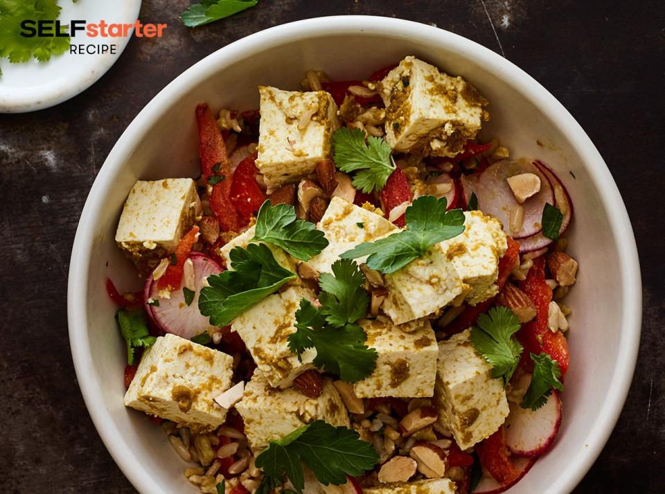 Green Curry Tofu Rice Bowl