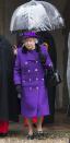 <p>Queen Elizabeth II attending Sunday church service at St. Mary the Virgin on January 15, 2017. </p>