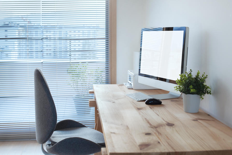 This Cyber Monday, find deals on desks, chairs, keyboards, mice, computer monitors, printers and more essentials for your home office. (Photo: anyaberkut via Getty Images)