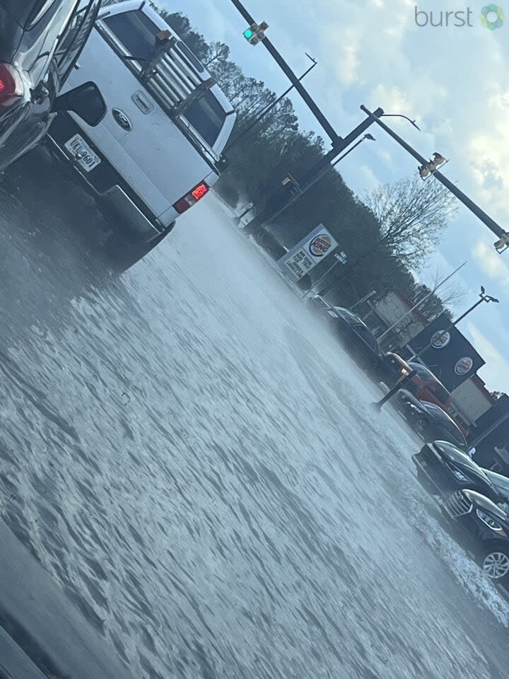 Flooding on Heckle Boulevard in Rock Hill