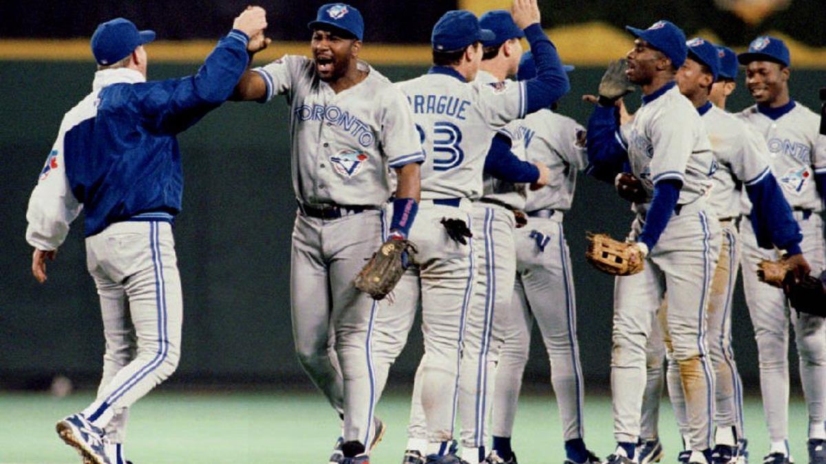 On the field for Joe Carter's World Series-winning home run