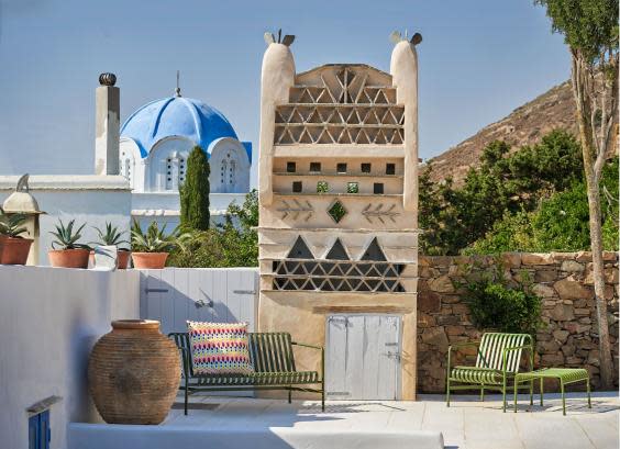 Xinara House’s terrace, complete with dovecote (Peter Marston)