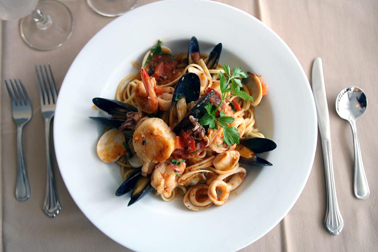 Andiamo has been serving regional Italian pasta dishes (like this seafood pasta dish, seen here in 2011) since 2004.