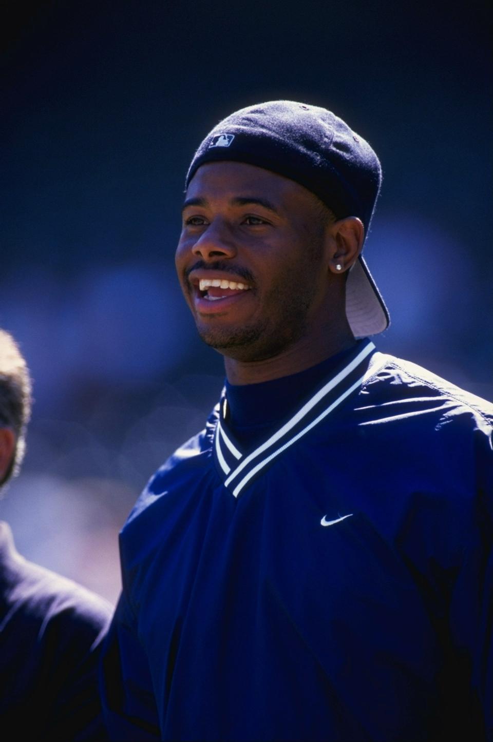 Baseball Hall of Famer Ken Griffey Jr. follows Wilmington TikTok star Mr. Wired Up (Joe Zahn).