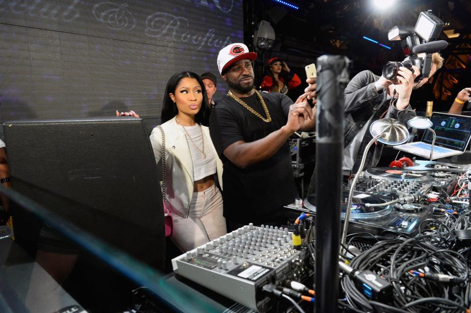 Nicki Minaj and  DJ Funkmaster Flex