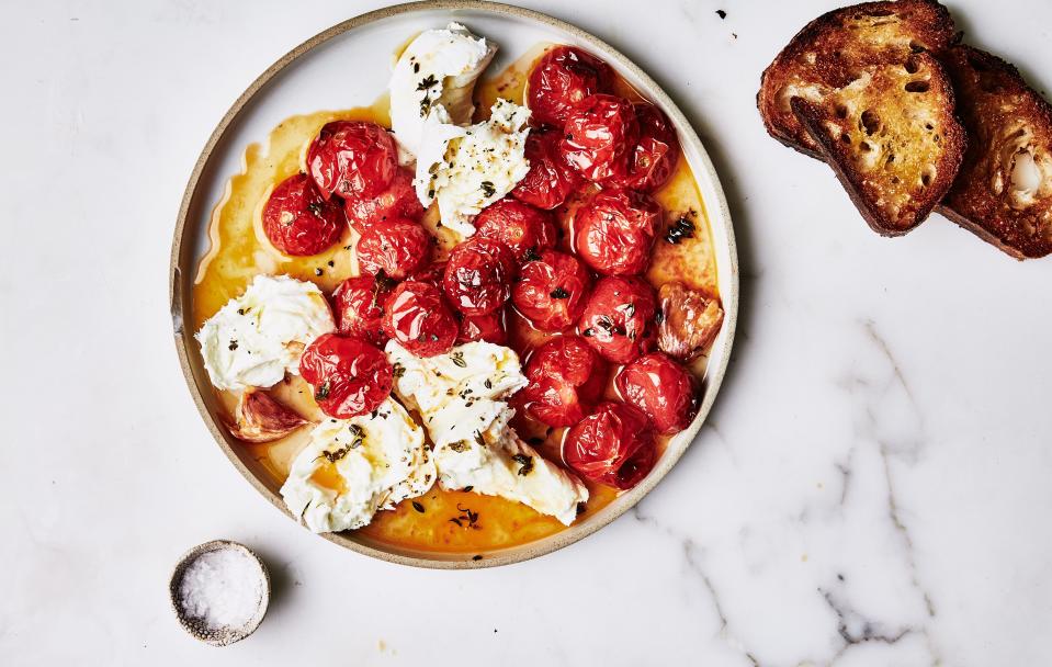 Roasted Cherry Tomato Caprese