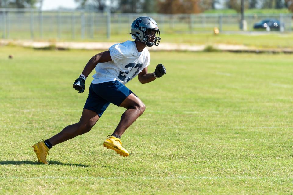 Malik Nabers at Southside Football practice, Tuesday, Oct. 13, 2020.