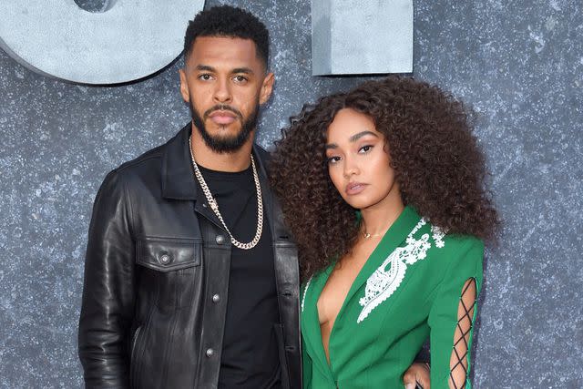 <p>Karwai Tang/WireImage</p> Andre Gray and Leigh-Anne Pinnock in London in September 2019