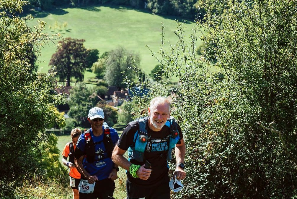 Simon is trying to run more than 500 miles to raise money for Prostate Cancer UK following his own diagnosis (Simon Best/PA)