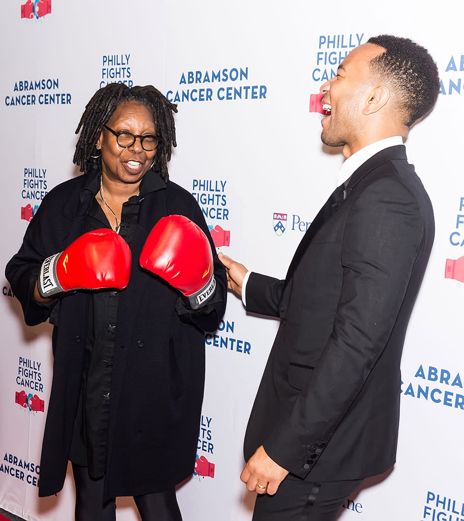 Whoopi Goldberg and John Legend