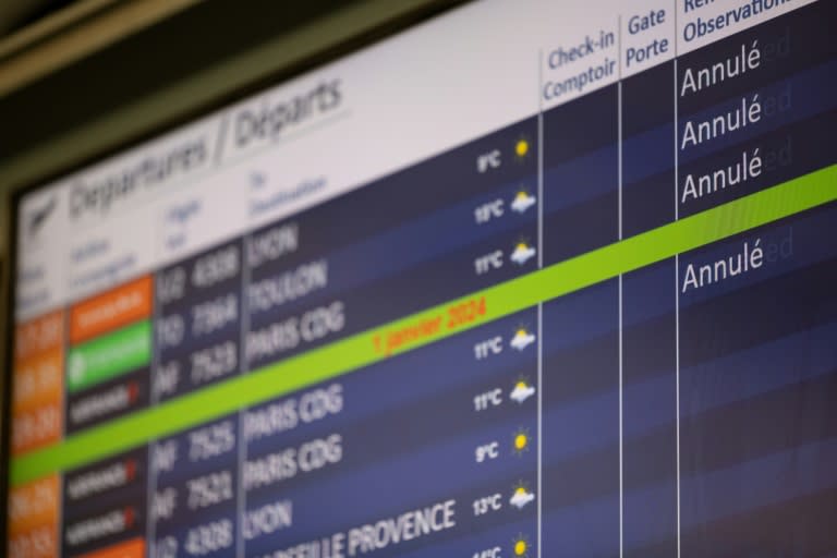 La grève des contrôleurs aériens prévue jeudi devrait conduire à des annulations de vol en pagaille un peu partout en France (Fred TANNEAU)