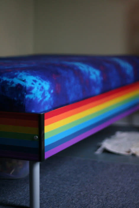 Duct Tape Rainbow Bed