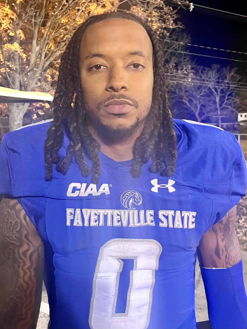 Fayetteville State’s Barry Elliott finished second in MVP voting in the 2023 CIAA championship game. Virginia Union defeated the Broncos 21-10 in Salem, Va., on Saturday, Nov. 11, 2023.