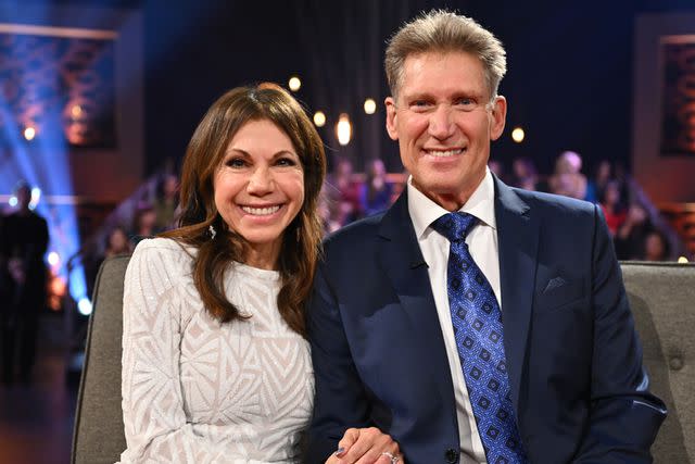 <p>John Fleenor/Disney via Getty</p> Theresa Nist and Gerry Turner during 'The Golden Bachelor: After the Final Rose'